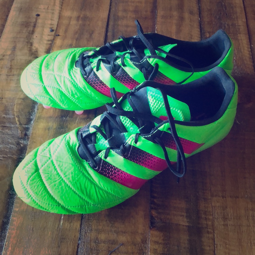 adidas ACE 16.1 leather soccer cleats.